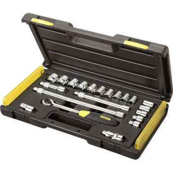 STANLEY Microtough Dopsleutelset 21-delig - 3/8"
