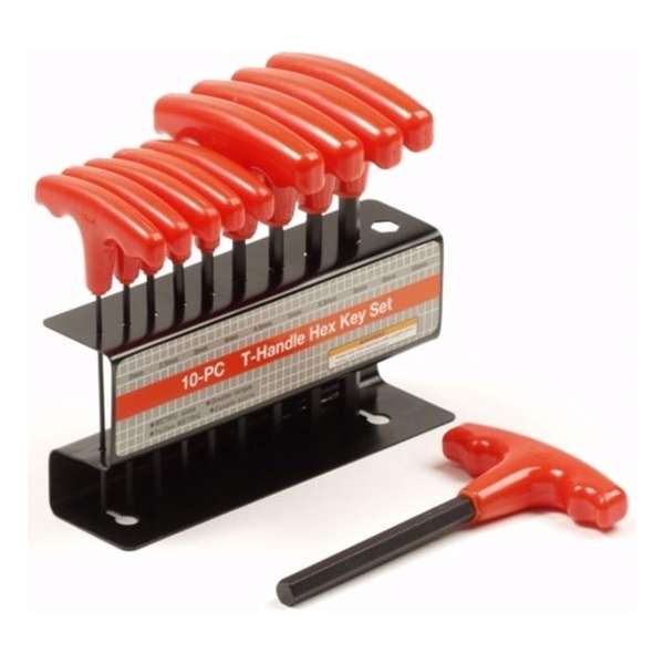 Topgear T-handvat inbussleutel Set (10 Delig 2-10 mm) Topgear T-handvat inbussleutel Set (10 Delig 2-10 mm)