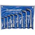 Silverline Haakse Pijpsleutel Set 8 t/m19 mm. - 8 Delig