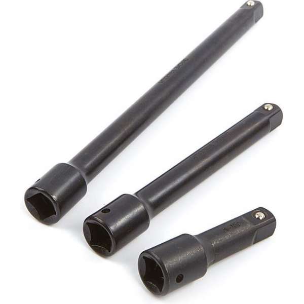 3 Delige 1/2" Kracht Verlengstukkenset Voor Krachtdoppen 3 Delige 1/2" Kracht Verlengstukkenset Voor Krachtdoppen