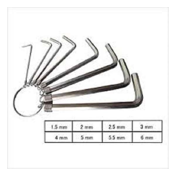 Inbussleutel 8-delige set - 1.5 - 6 mm Inbussleutel 8-delige set - 1.5 - 6 mm