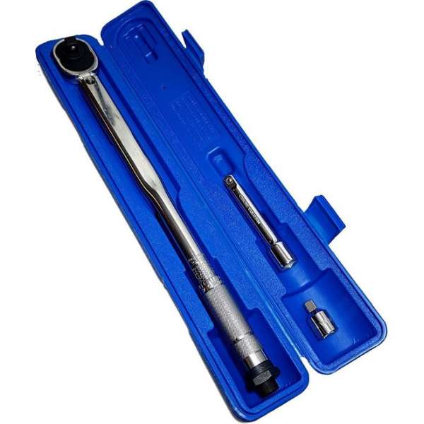Zware ratel momentsleutel ratelkop 28 - 210 Nm, 1/2" Aandrijving met 3/4 verloop adapter. Zware ratel momentsleutel ratelkop 28 - 210 Nm, 1/2" Aandrijving met 3/4 verloop adapter.