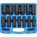 Krachtdoppenset – Impact Socket Set  (Engels/ Inch/ SAE) 1/2", 13 delig 75 mm, BGS 5208