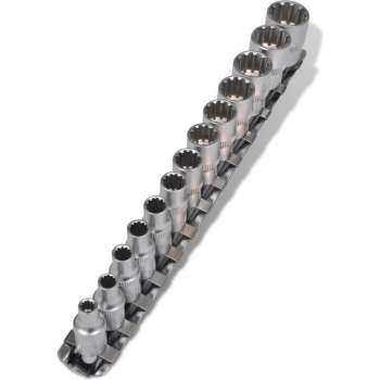 vidaXL Dopsleutel set veeltand met clip strip (13 stuks)