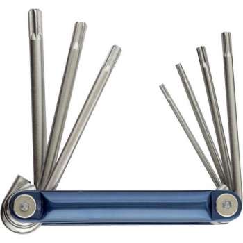 KWB Pocket Inbussleutelset Torx Inklapbaar - 7-delig - 10-40 mm