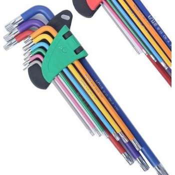 Torx Inubsset Haaks - Set van 9 Stuks