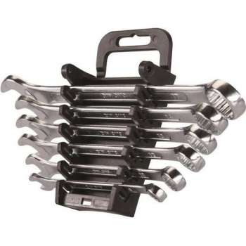 SILVERLINE Steekringsleutel Set - 6-Delige - Metrisch: 8 t/m 17 mm)
