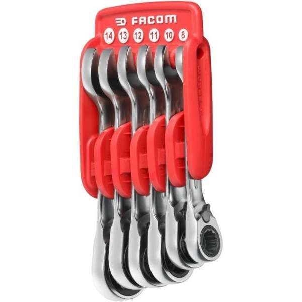 FACOM® 467BS.JP6 - Set van 6 ringsteekratelsleuters FACOM® 467BS.JP6 - Set van 6 ringsteekratelsleuters
