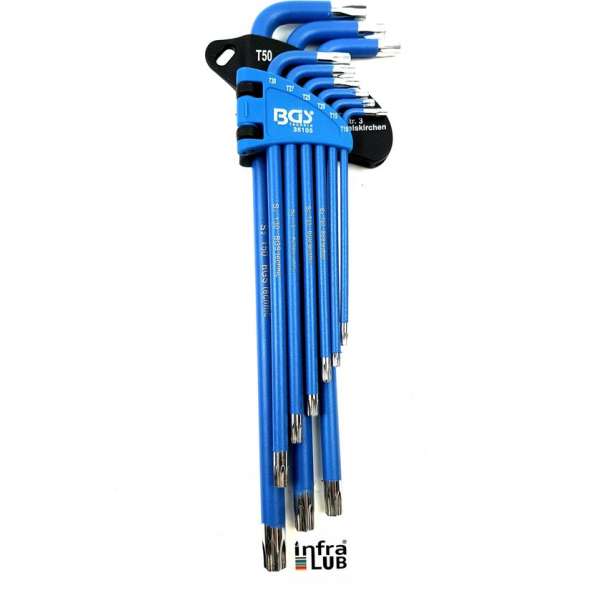 Inbussleutel set Torx | Magnetisch en kerngat | Extra Large | 9 delig Inbussleutel set Torx | Magnetisch en kerngat | Extra Large | 9 delig
