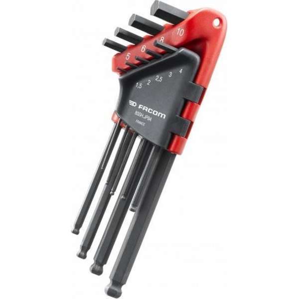 FACOM® 83SH.JP9A - Set inbussleutels - Haakse sleutels 6-kant in houder FACOM® 83SH.JP9A - Set inbussleutels - Haakse sleutels 6-kant in houder