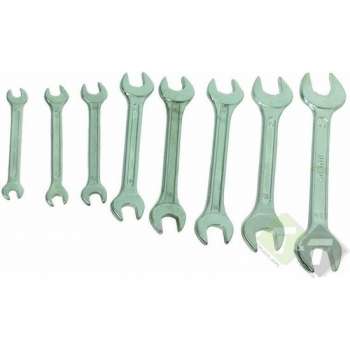 Steeksleutelset, 8 delig metrisch, 6x7, 8x9, 10x11, 12x13, 14x15, 16x17, 18x19 en 20x22mm, JMC