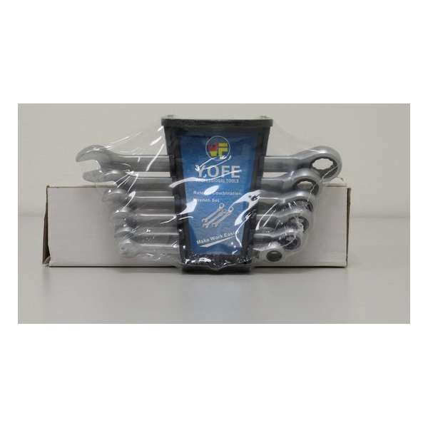 Open & Ratchet Type 12 Point Box Wrench Set 8-17Mm, 6'S (8-10-12-13-14-17Mm) C.V Open & Ratchet Type 12 Point Box Wrench Set 8-17Mm, 6'S (8-10-12-13-14-17Mm) C.V