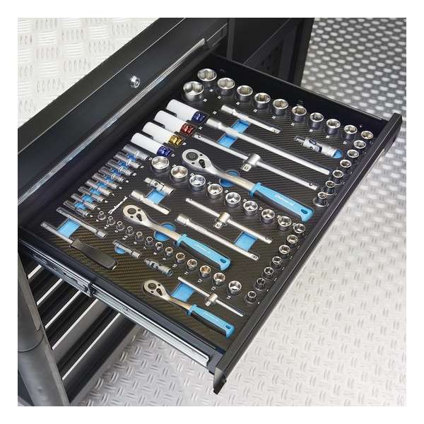 Datona® - Doppenset - Teflon doppen - 70-delig - In “PRO” module - Metrisch - Zilver Datona® - Doppenset - Teflon doppen - 70-delig - In “PRO” module - Metrisch - Zilver
