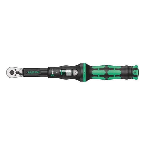 Wera Click-Torque A 6 05075605001 Momentsleutel Met omschakelbare ratel 1/4 (6.3 mm) 2.5 - 25 Nm Wera Click-Torque A 6 05075605001 Momentsleutel Met omschakelbare ratel 1/4 (6.3 mm) 2.5 - 25 Nm