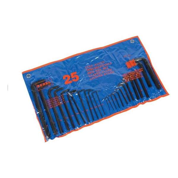 Perel Inbussleutelset Sae/m 1,5-10 Mm Staal Zilver 25-delig Perel Inbussleutelset Sae/m 1,5-10 Mm Staal Zilver 25-delig