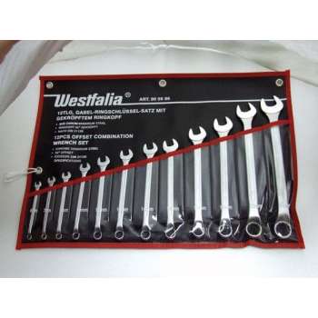 Westfalia Steek- en ringsleutel set, 12-delig
