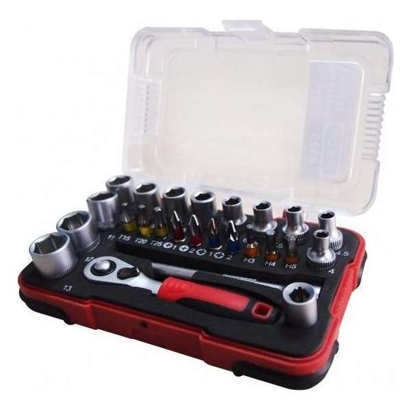 Lumberjack RS25 Doppenset 1/4" Lumberjack RS25 Doppenset 1/4"