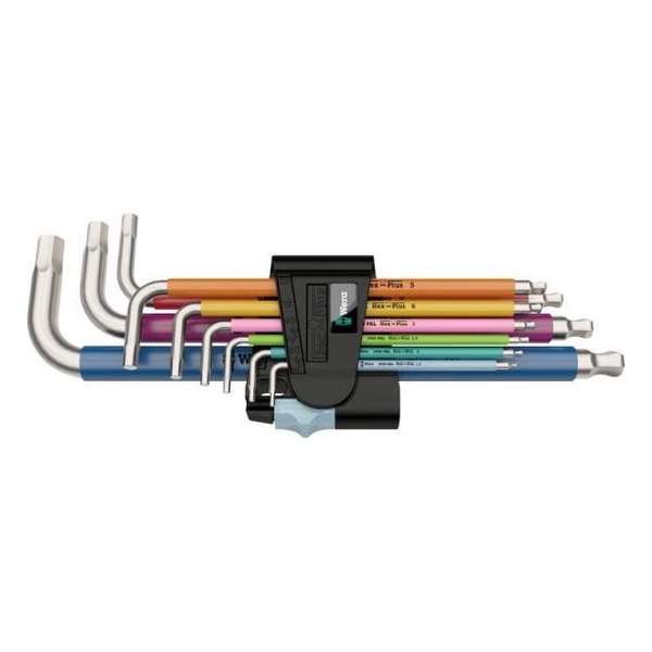 Wera Multicolour Inbus Haakse schroevendraaierset 9-delig Wera Multicolour Inbus Haakse schroevendraaierset 9-delig