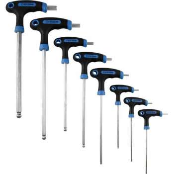 JBM Tools | Set van 8 t-vormige inbus sleutels