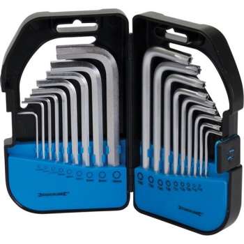 Silverline 341662 18 Delige Torx en inbussleutel set