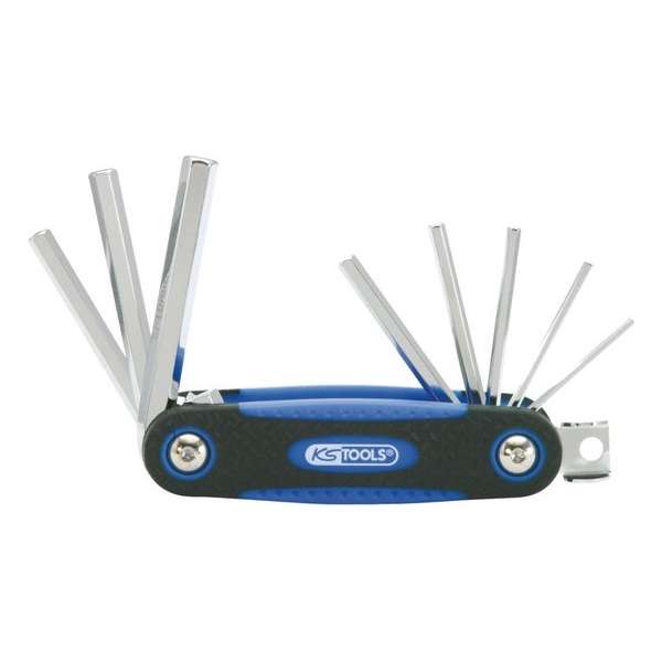 Inbussleutelset KS-Tools 1583540 2,5-10mm 8-delig kogelkop Inbussleutelset KS-Tools 1583540 2,5-10mm 8-delig kogelkop