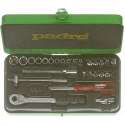 Padre Dopsleutelset 1/4 inch 27 delig