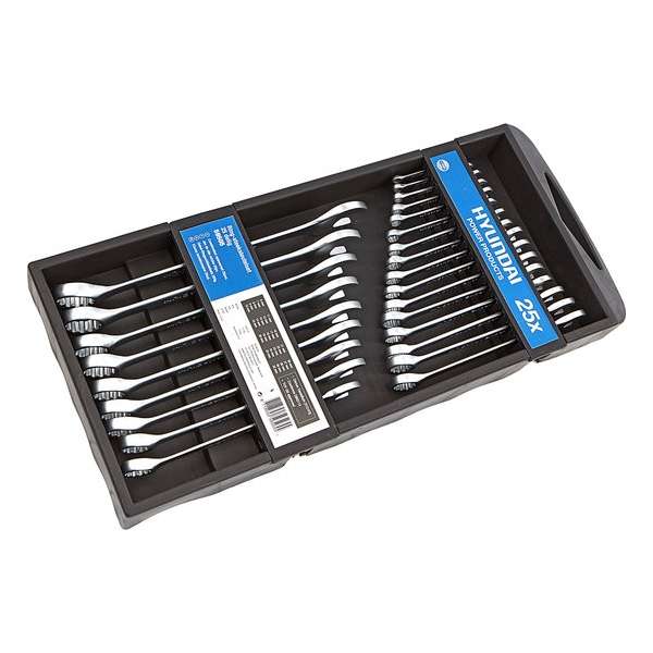 25 Delige Ringsleutel, Steeksleutelset 6-32mm