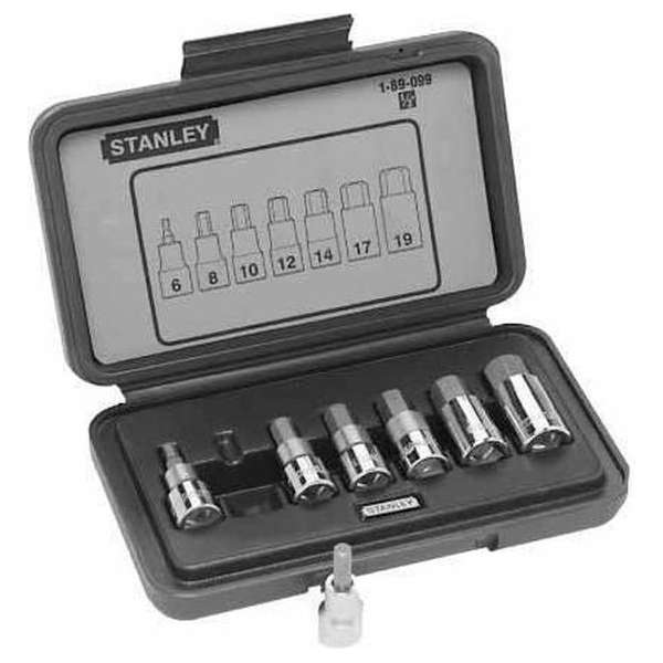 STANLEY 1/2" Dopsleutelset 9 delig