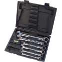 Reca Ringratel-steeksleutelset6dlg - 8-19mm - omschakelbaar