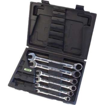 Reca Ringratel-steeksleutelset6dlg - 8-19mm - omschakelbaar