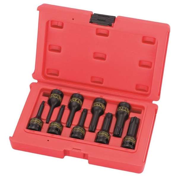 Huvema 1/2'' Slagmoer Torx-dopbitset, 9-delig PAC4091 Huvema 1/2'' Slagmoer Torx-dopbitset, 9-delig PAC4091