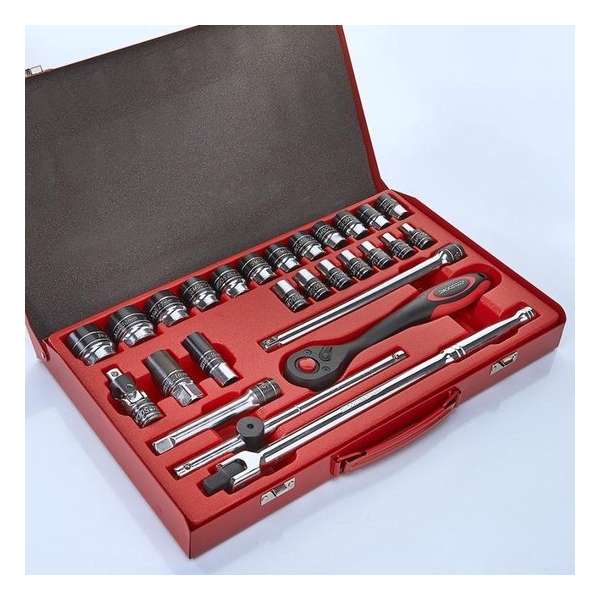 Smoos® Dopsleutelset 1/2 opname 27-delig metrisch Smoos® Dopsleutelset 1/2 opname 27-delig metrisch