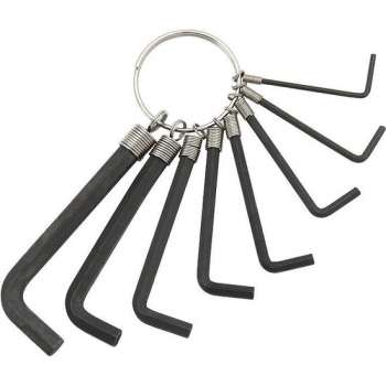Inbussleutel Set 2mm - 10mm 8-Delig Zwart