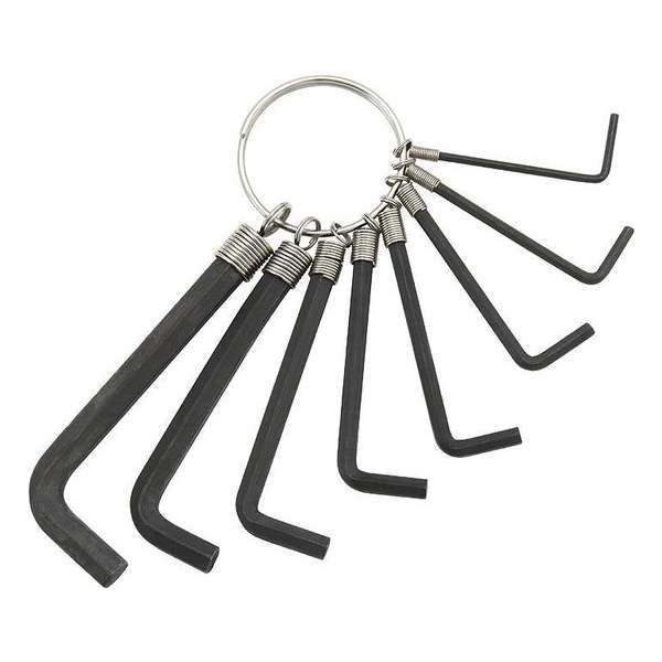 Inbussleutel Set 2mm - 10mm 8-Delig Zwart Inbussleutel Set 2mm - 10mm 8-Delig Zwart