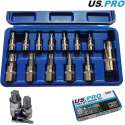 Torx doppenset 1/4", 3/8" en 1/2" 13-delig