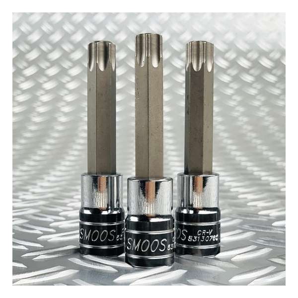Smoos® Losse torx dop T50 met 1/2 opname - 3 stuks Smoos® Losse torx dop T50 met 1/2 opname - 3 stuks