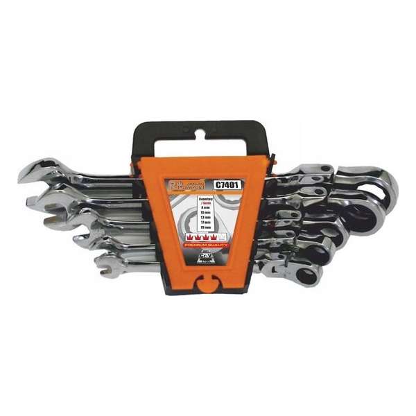 Richman RINGRATELSLEUTELSET 5 stuks 8 - 19 mm Richman RINGRATELSLEUTELSET 5 stuks 8 - 19 mm