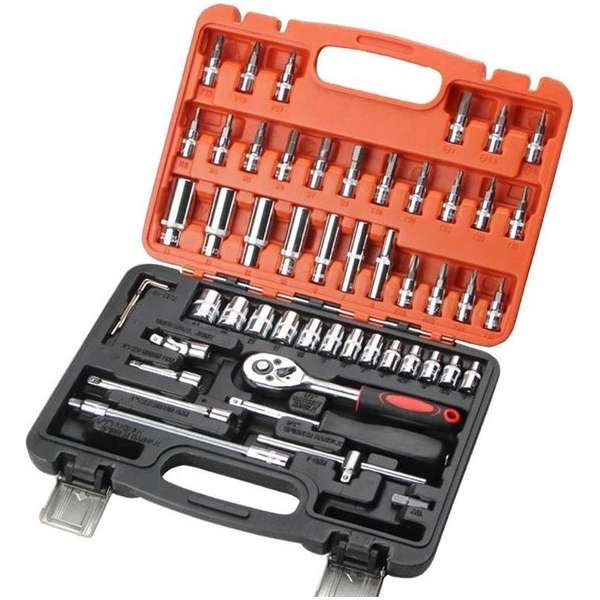 Dopsleutelset - Dopsleutelset ¼ - Chroom-vanadiumstaal - 53 delig Dopsleutelset - Dopsleutelset ¼ - Chroom-vanadiumstaal - 53 delig