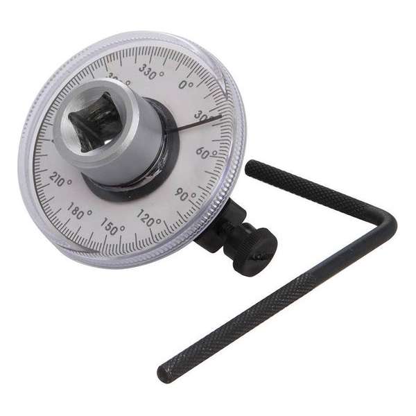 SILVERLINE hoekige handgreepmeter - chroom / zwart SILVERLINE hoekige handgreepmeter - chroom / zwart