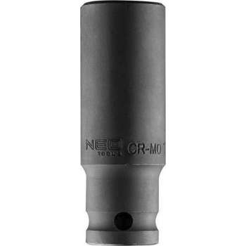Neo Tools Krachtdop 19mm 1/2 Aansluiting Lang CrMo Staal 83mm Hoog DIN 3129 TUV M+T