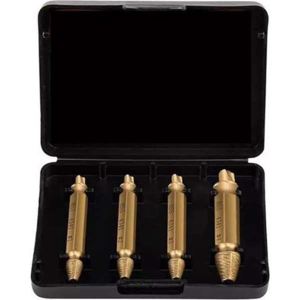 Jumalu Schroefverwijderset - 4 delig - Screw removal tool - Schroef verwijderen - Schroefverwijderaar - Schroef Jumalu Schroefverwijderset - 4 delig - Screw removal tool - Schroef verwijderen - Schroefverwijderaar - Schroef