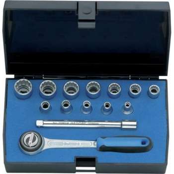 Gedore 1815598 Dopsleutelset Metrisch 1/4 (6.3 Mm) 14-Delig