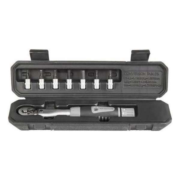 M-wave Momentsleutelset Tw-2/24 Met Bitjes 2-24 Nm 8-delig M-wave Momentsleutelset Tw-2/24 Met Bitjes 2-24 Nm 8-delig