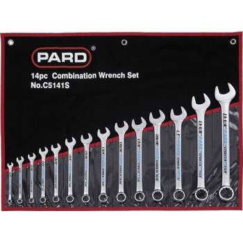 Combinatie ringsteeksleutelset, 14-delig, foudraal PAC5141S