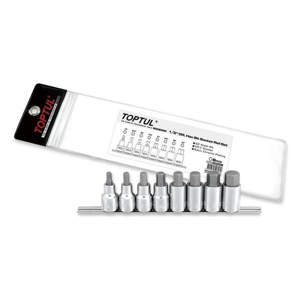 Rail inbus inch maten 1/2 aandrijving 1/4-3/4 Rail inbus inch maten 1/2 aandrijving 1/4-3/4