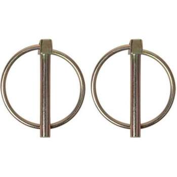 Proplus Borgpen Met Ring Aluminium 6 Mm Zilver 2 Stuks