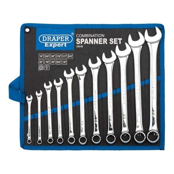 Draper Imperial Combinatie Spanner Set (11 Stuk) Draper Imperial Combinatie Spanner Set (11 Stuk)