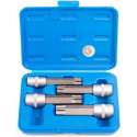BGS Doppenset Torx - 4-delig - Opname 1/2 -Blauw, Zilver