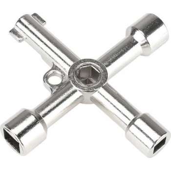 Multi sleutel - 6 tot 14mm - driehoek vierkant dubbelbaard - B