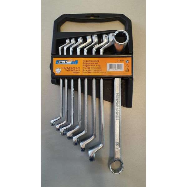 Work-plus Ringsleutelset 8 delig 6-22mm Work-plus Ringsleutelset 8 delig 6-22mm